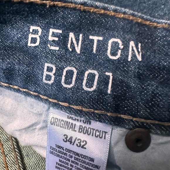 Aéropostale Bootcut Denim Jeans 34x32 Men’s Blue Distressed Vintage Fit - Picture 6 of 9